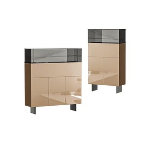 36e8 Glass Sideboard 06 3D model