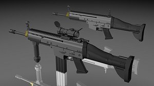 fn scar 3d model