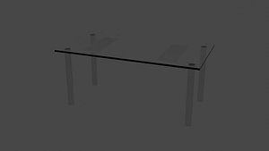 Modern dinner table 3D