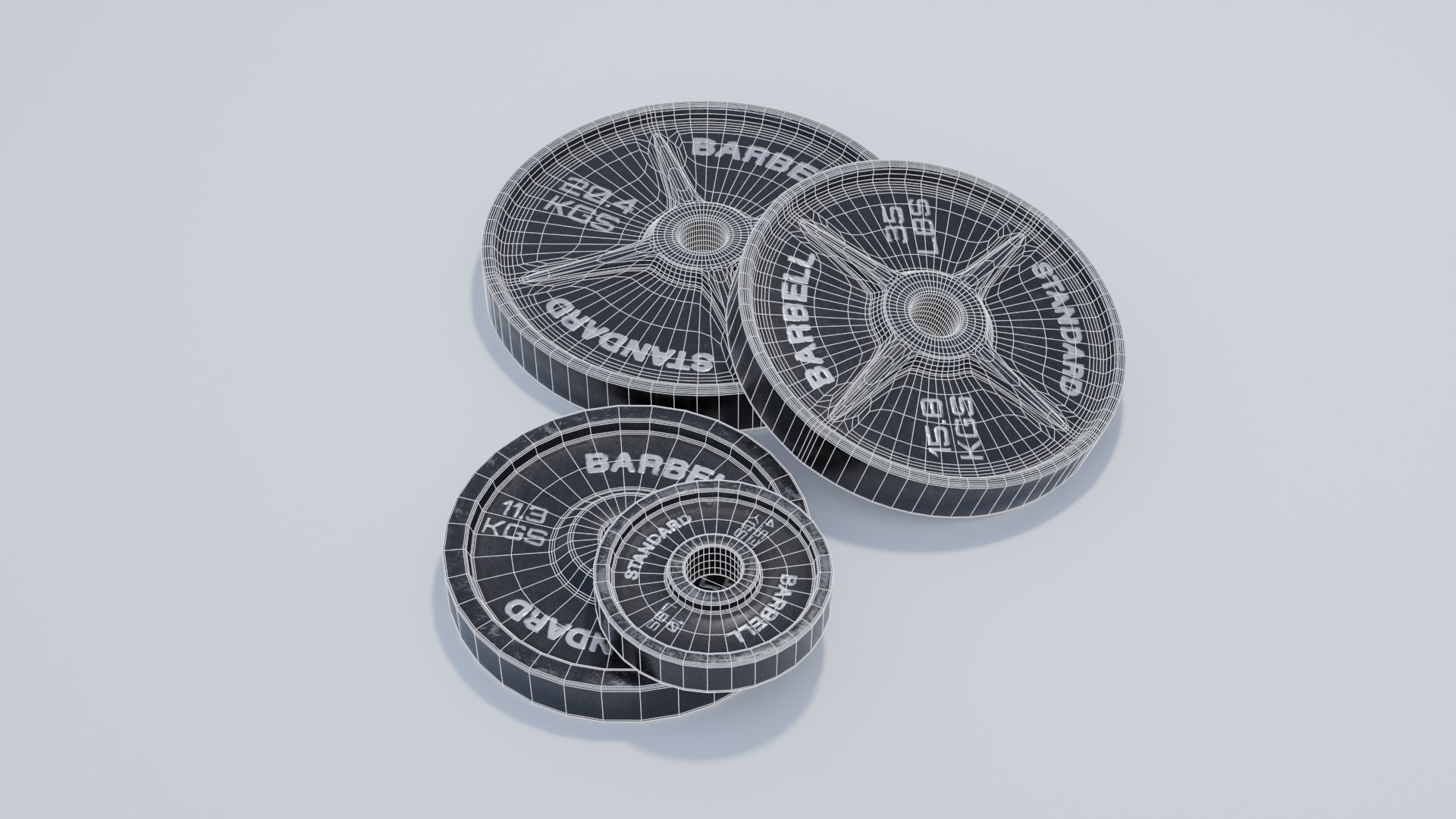 Barbell 3D Model - TurboSquid 2033236