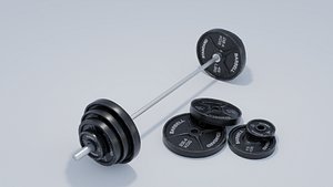 Barbell 3D model