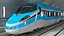 Eisenbahntunnelabschnitt mit Zug