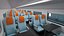 Eisenbahntunnelabschnitt mit Zug