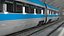 Eisenbahntunnelabschnitt mit Zug