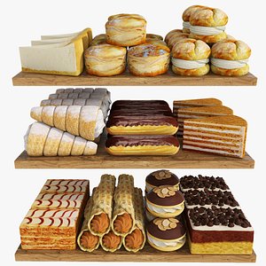 Pastry trays 3D model