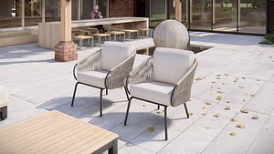 3D model High-Quality - Garden Chair