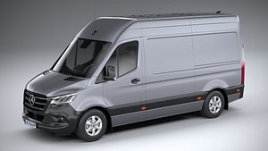 3D Mercedes-Benz Sprinter Van Standard 2025 model
