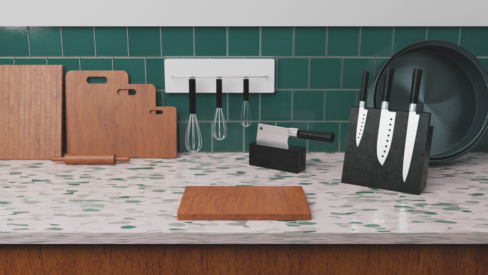 Kitchenware Counter 3D Model - TurboSquid 1500138