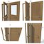Ship wooden door A B C D