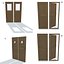 Ship wooden door A B C D