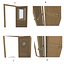 Ship wooden door A B C D