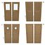 Ship wooden door A B C D