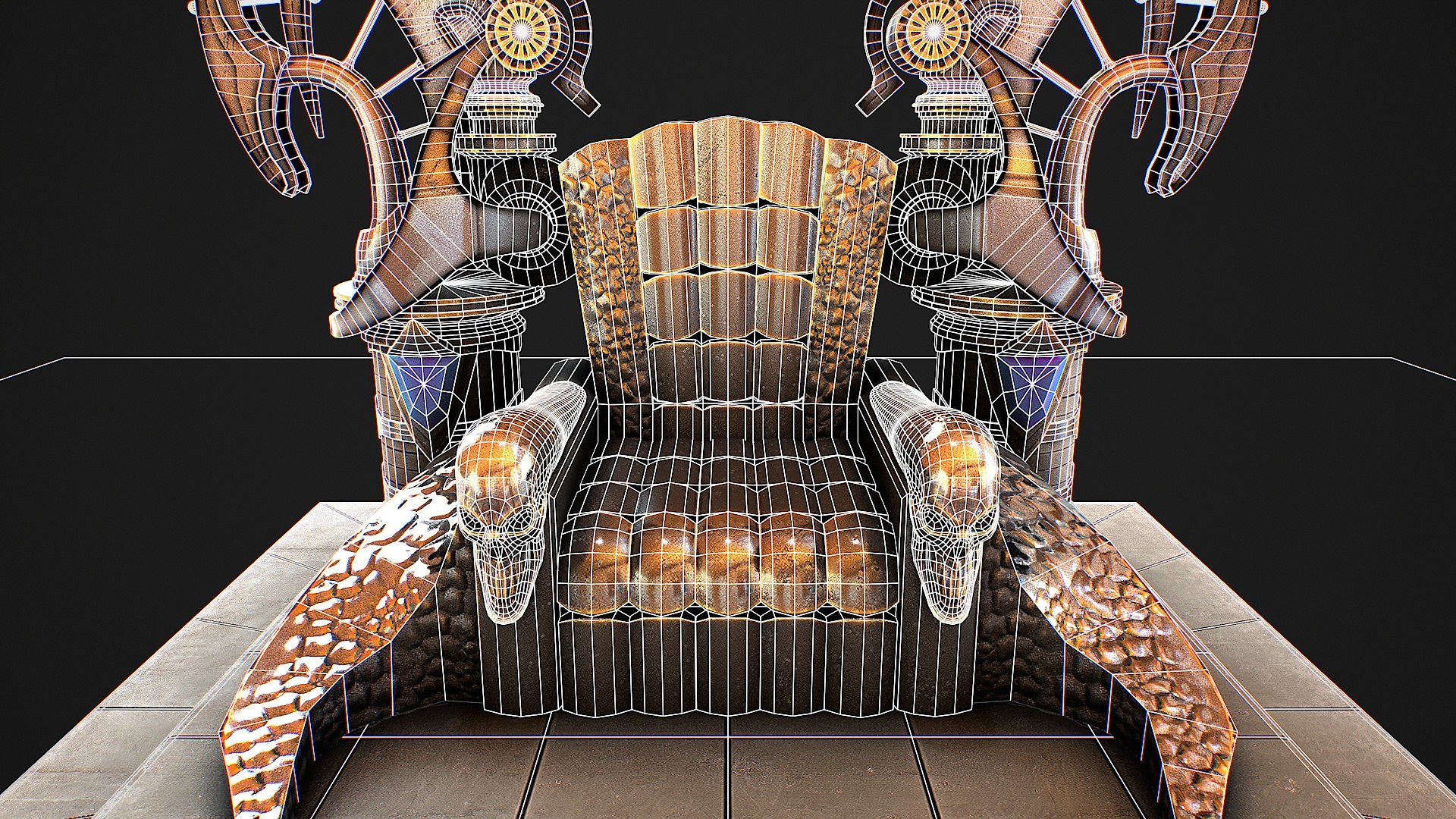 Fantasy Throne 3D Model - TurboSquid 2345592