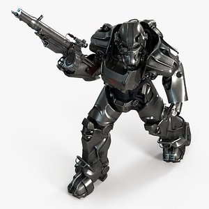 Fallout Combat Infantry Armor Walking
