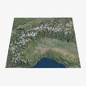 3D Western Alps model