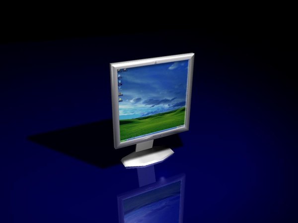 lcd screen 3d model free sample