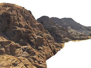 3D model wadi rum mountains mars
