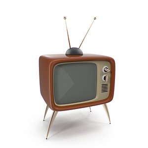 3d max retro vintage television