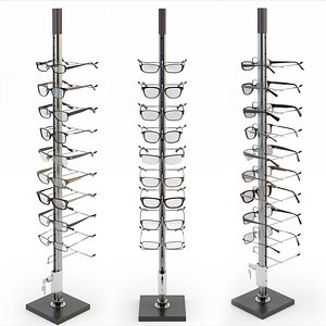 3d model rack glasses