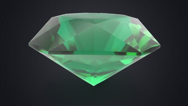 Esmeralda de corte Asscher Modelo 3D TurboSquid 1852458