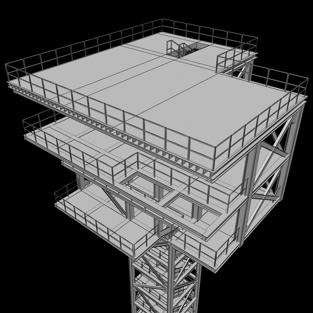 Rocket Launch Complex Platform 3D - TurboSquid 1210529