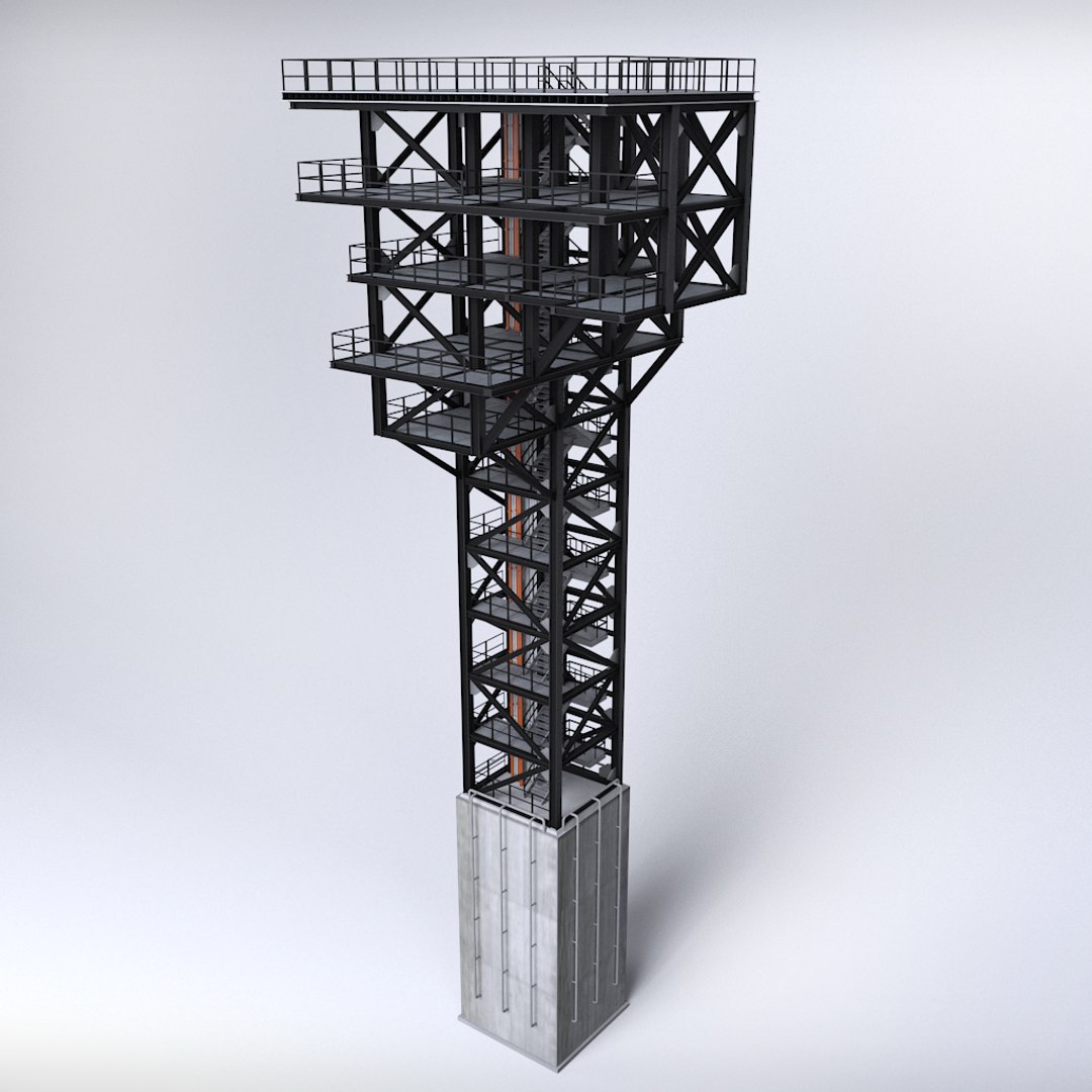 Rocket Launch Complex Platform 3D - TurboSquid 1210529