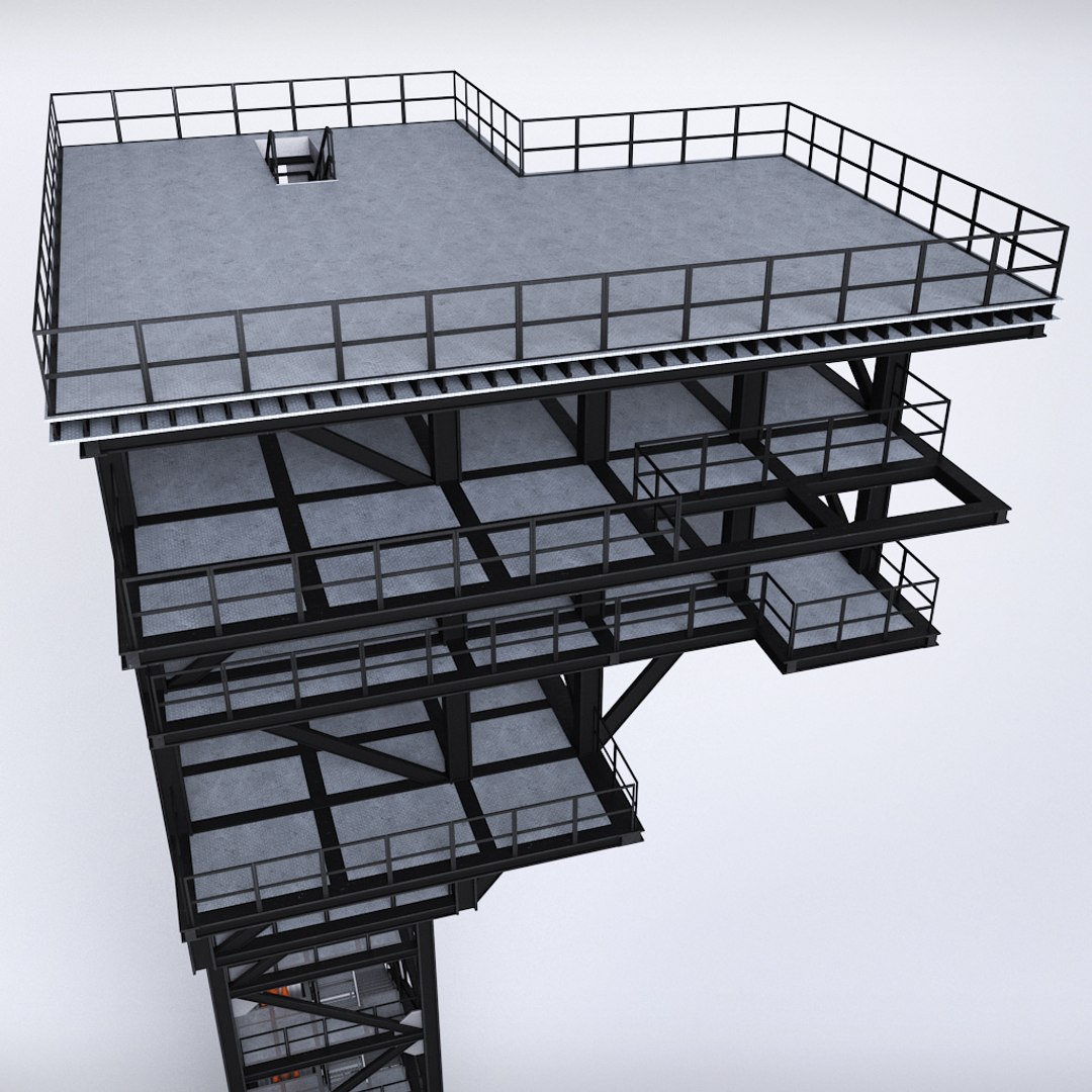 Rocket Launch Complex Platform 3D - TurboSquid 1210529