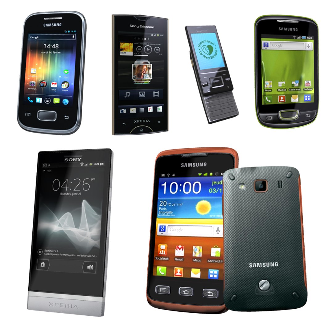 Phones - 31 3d Model