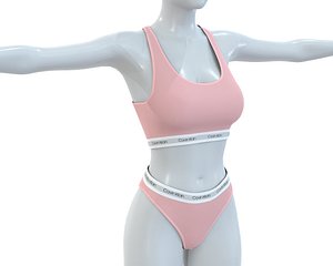 3D model Sport Bra and Underwear Clothing