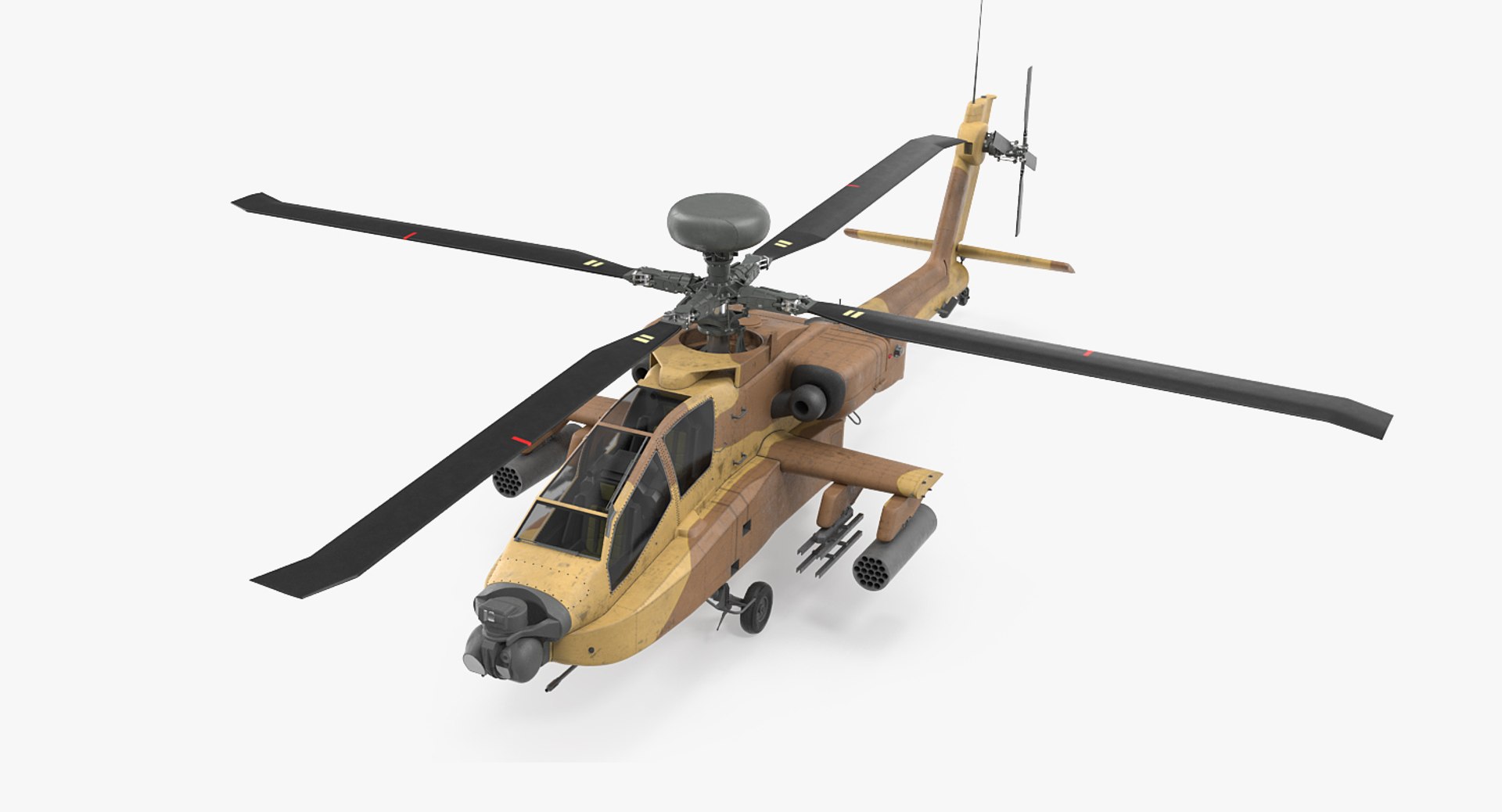 3d model ah-64d apache longbow israel