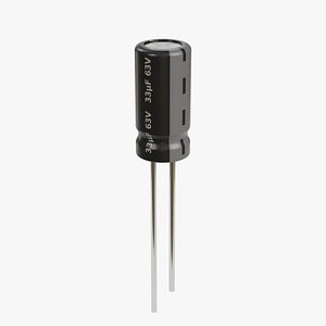 electrolytic capacitor 3D model