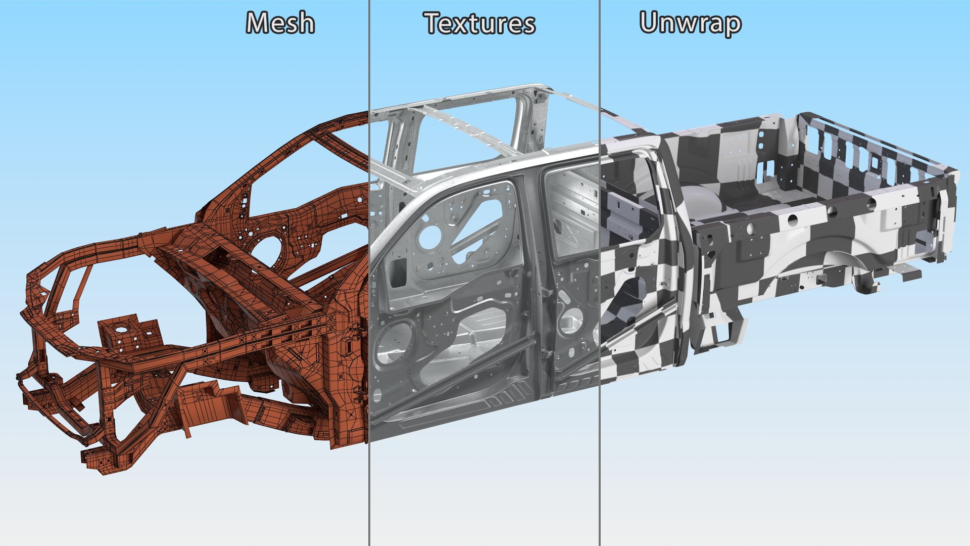 3D model Car Frame Pickup without Hood https://p.turbosquid.com/ts-thumb/VI/fe4xnd/AH/carframepickupwithouthood3dmodel031/jpg/1706768606/1920x1080/fit_q87/d7a2a68b9785d94ba908281eac86a627da49ffdf/carframepickupwithouthood3dmodel031.jpg