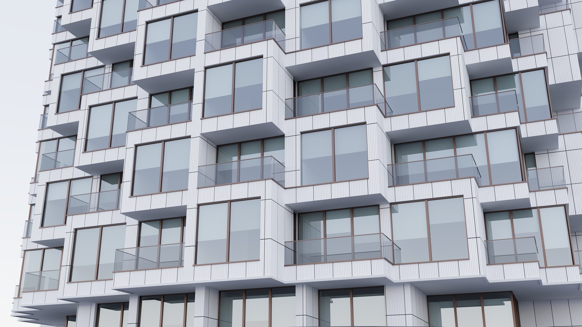 3D One Park Drive Building Canary Wharf - TurboSquid 2327569