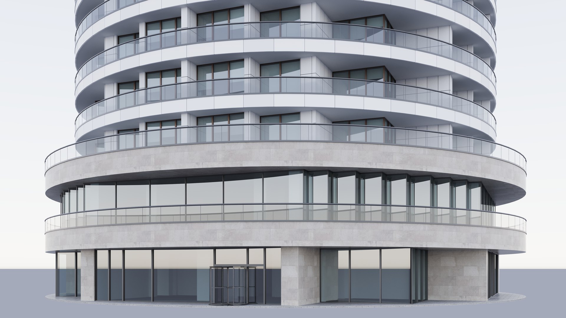 3D One Park Drive Building Canary Wharf - TurboSquid 2327569
