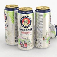 Beer Can Paulaner Weissbier 500ml 2021
