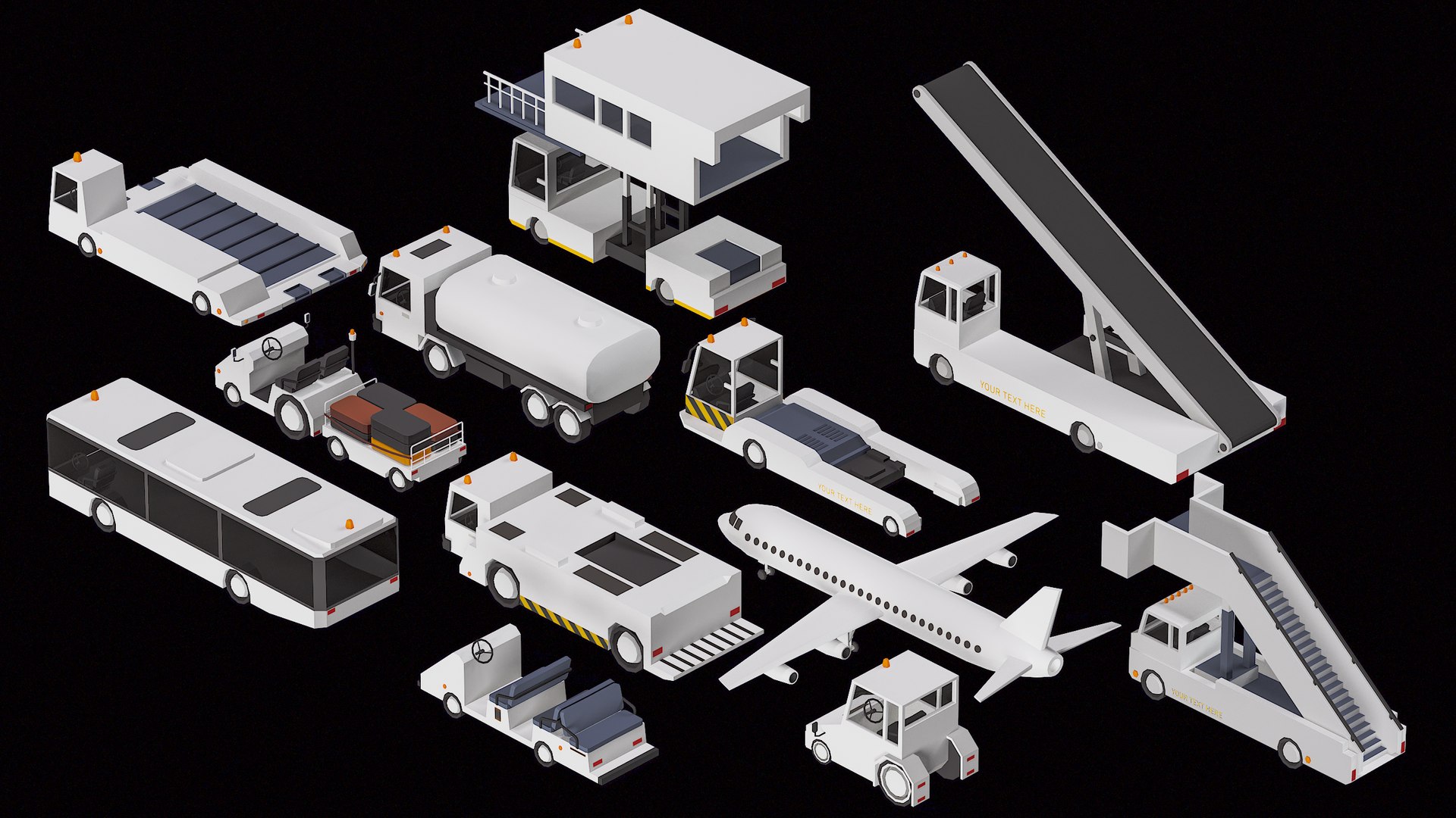 3D Cartoon Airport Vehicles x12 Lowpoly Collection PBR https://p.turbosquid.com/ts-thumb/VI/jYpKix/No/main5/png/1700220772/1920x1080/fit_q87/223b4f8233d05035418339aec46556ce69a47a9d/main5.jpg