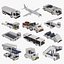 Veicoli aeroportuali dei cartoni animati x12 Collezione Lowpoly PBR