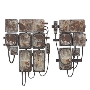3D Fuse Cluster Rusty model