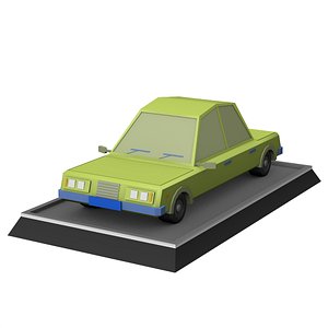 Low Poly Car 3D model
