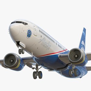 Alaska Airlines B738 MAX SC 3D model