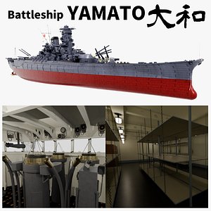 IJN Yamato 1945 3D model