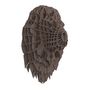 Lion's head (Ribs). - CNC