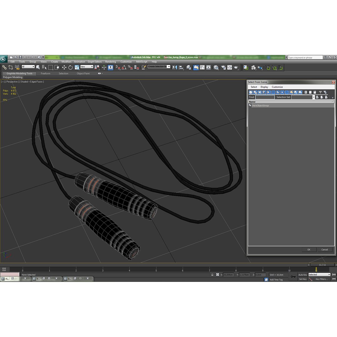 3d exercise jump rope 3 model