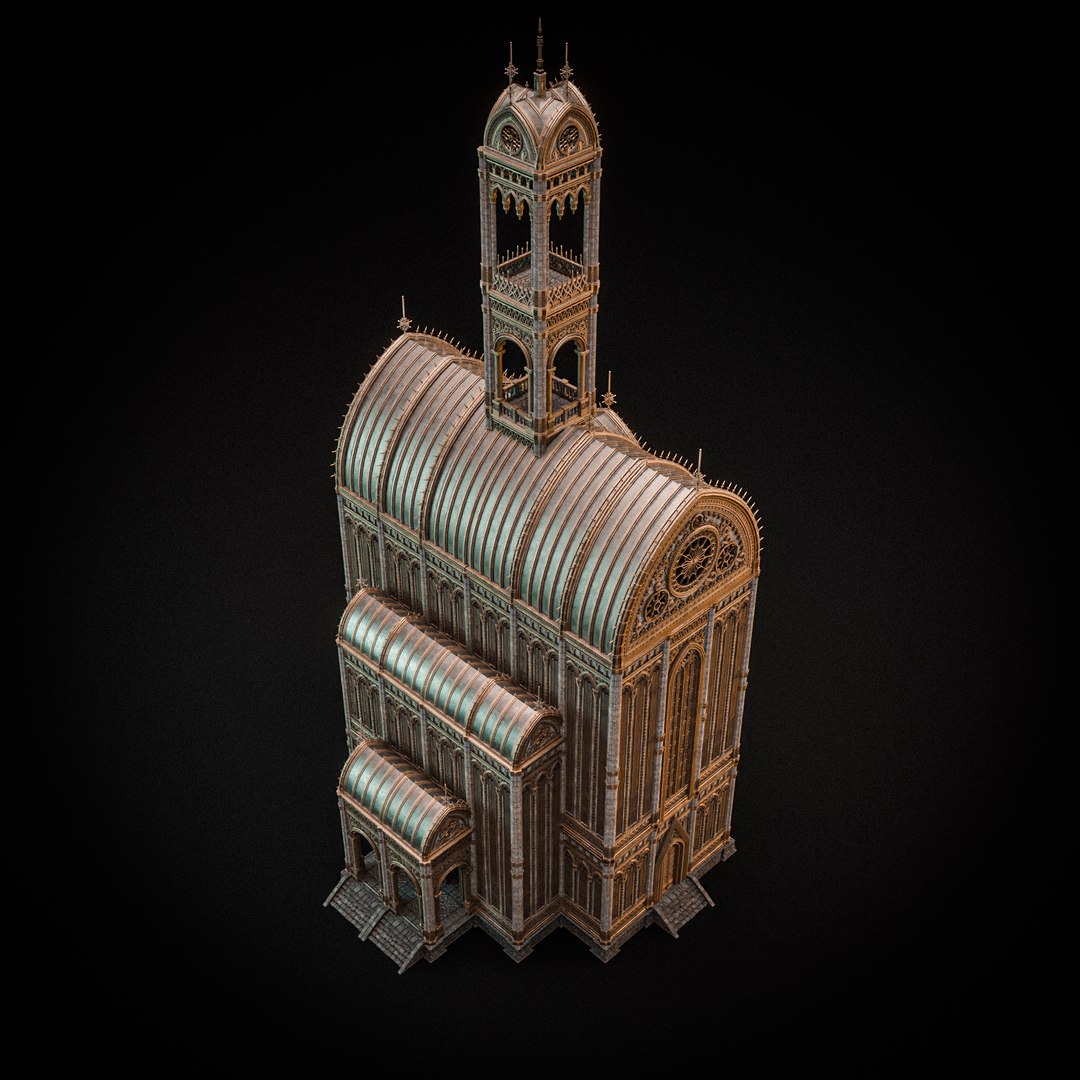 3D GOTHIC MODULAR BUILDING 1 - TurboSquid 2315000