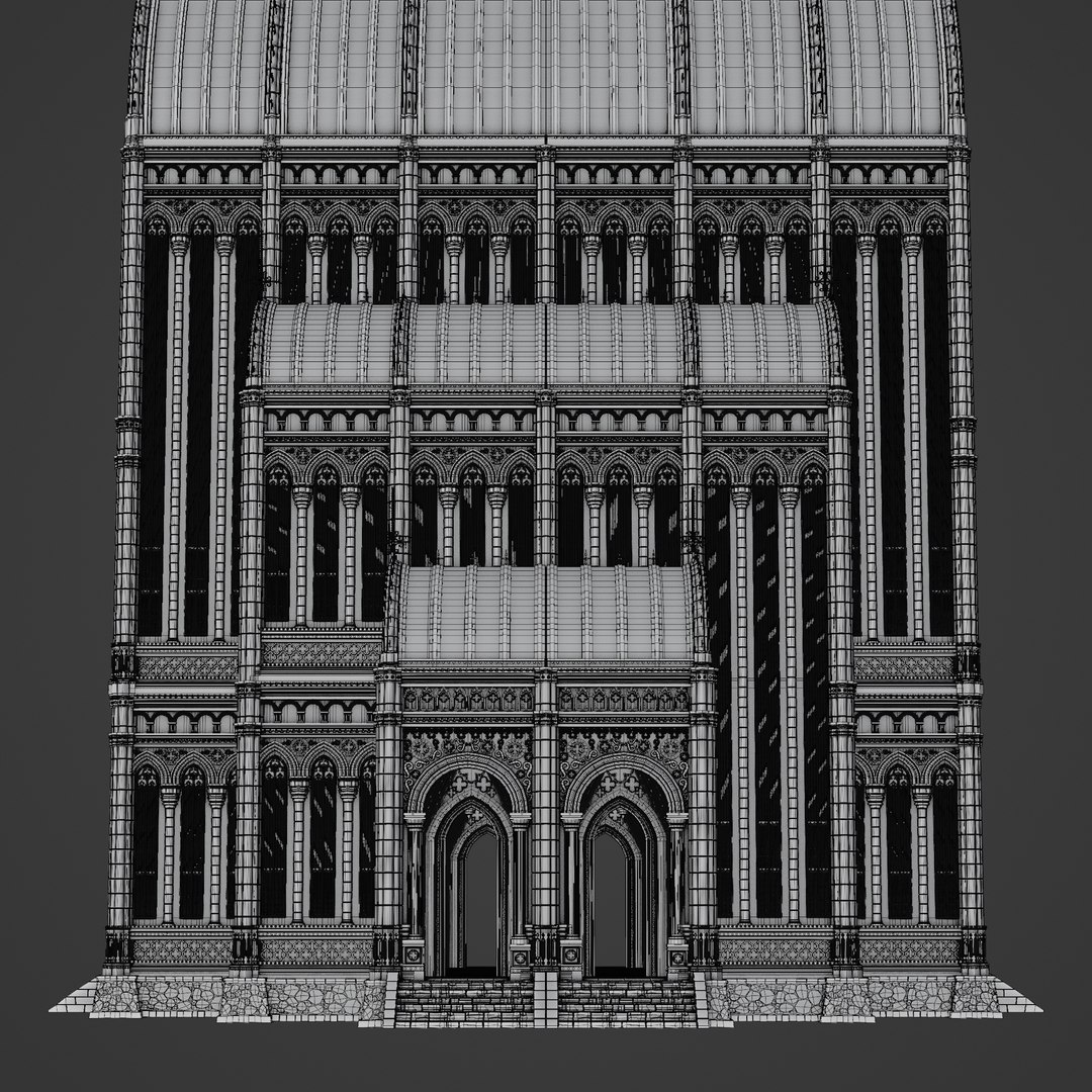 3D GOTHIC MODULAR BUILDING 1 - TurboSquid 2315000