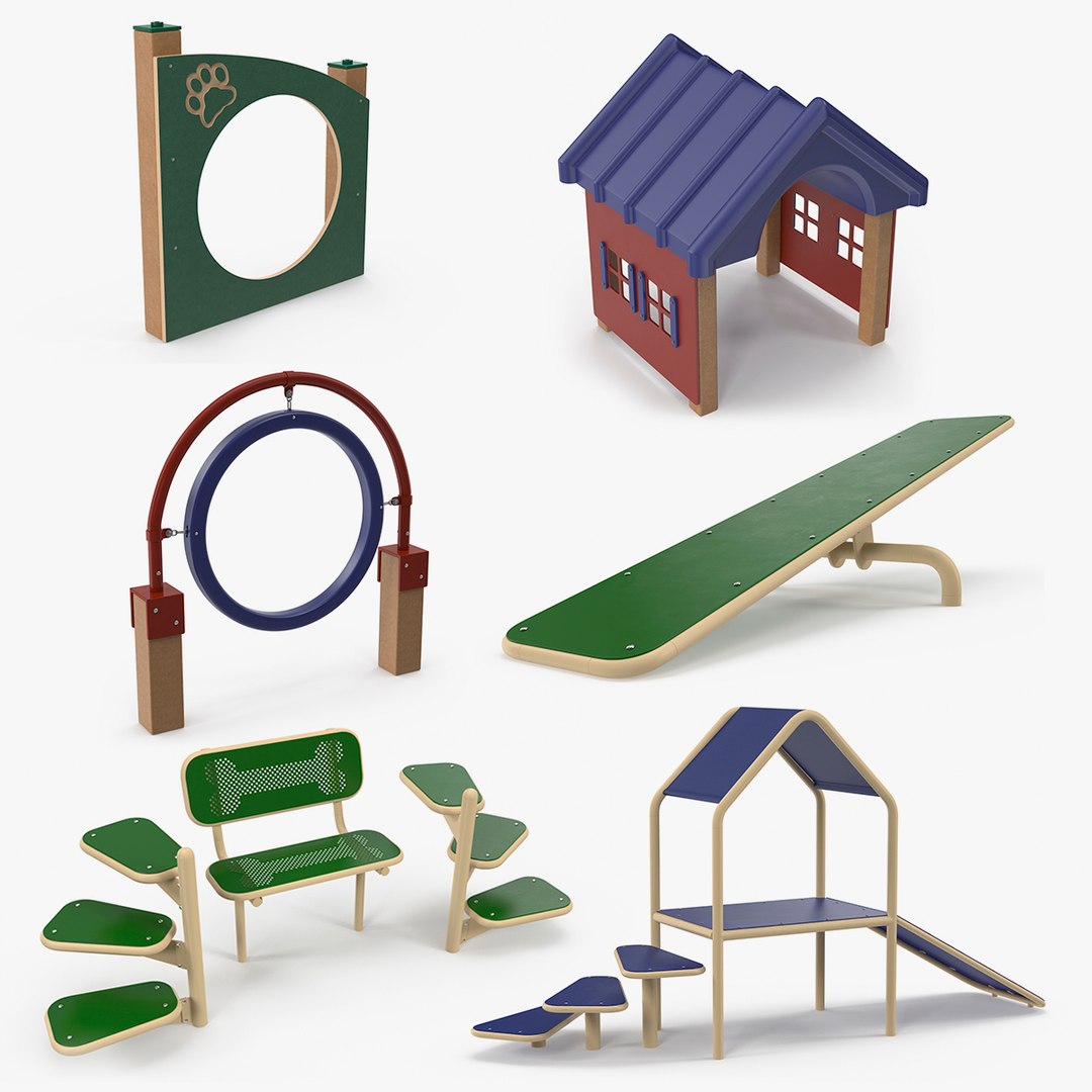 Dog Obstacles Collection 3 3D model preview