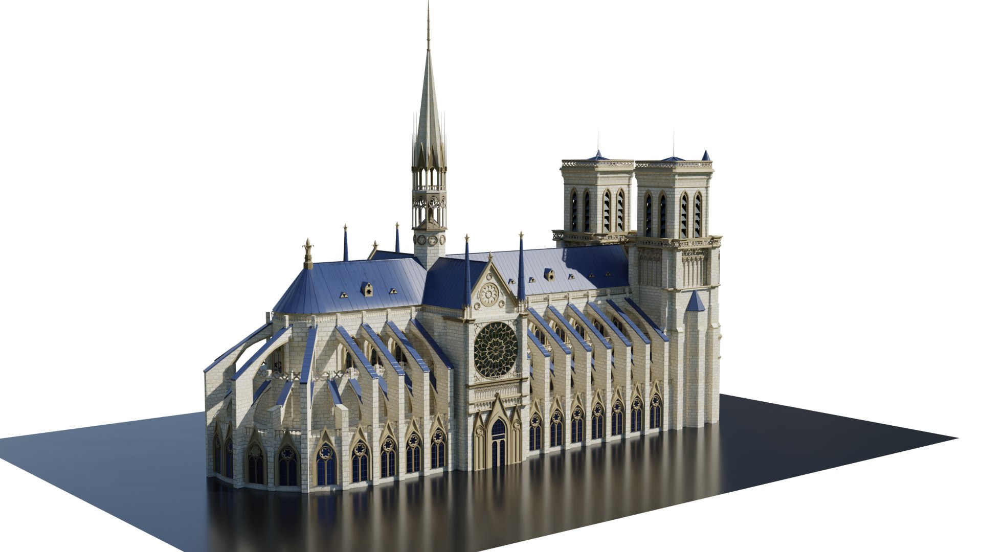 Notre Dame 3D Model - TurboSquid 2099382
