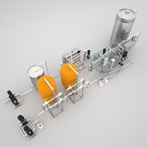 Reverse Osmosis RO unit for industrial  water purification