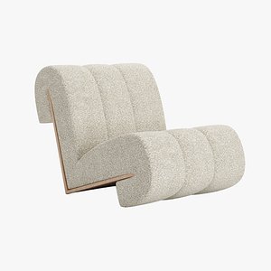 Curved Modern Armchair model