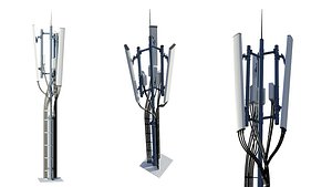 Telecommunication Tower 3D model